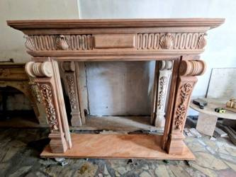 Obudowa kominkowa z marmuru, portal (nr ref. 0028)